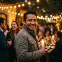 Retrato de invitado en un evento